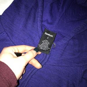 Purple Reebok sweatshirt